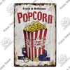 Decor Cinema Vintage Metal Plaque Metal Sign Tin Sign Iron Poster for Movie Theater Club Living Room Home Wall Decor