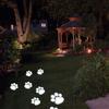 Paw Shaped Solar Garden Lights With Waterproof Led Outdoor Landscape Decor For Nighttime Illumination