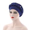 Turban Cap Flower Braids Headdress Lightweight Twist Headwrap Party Accessories