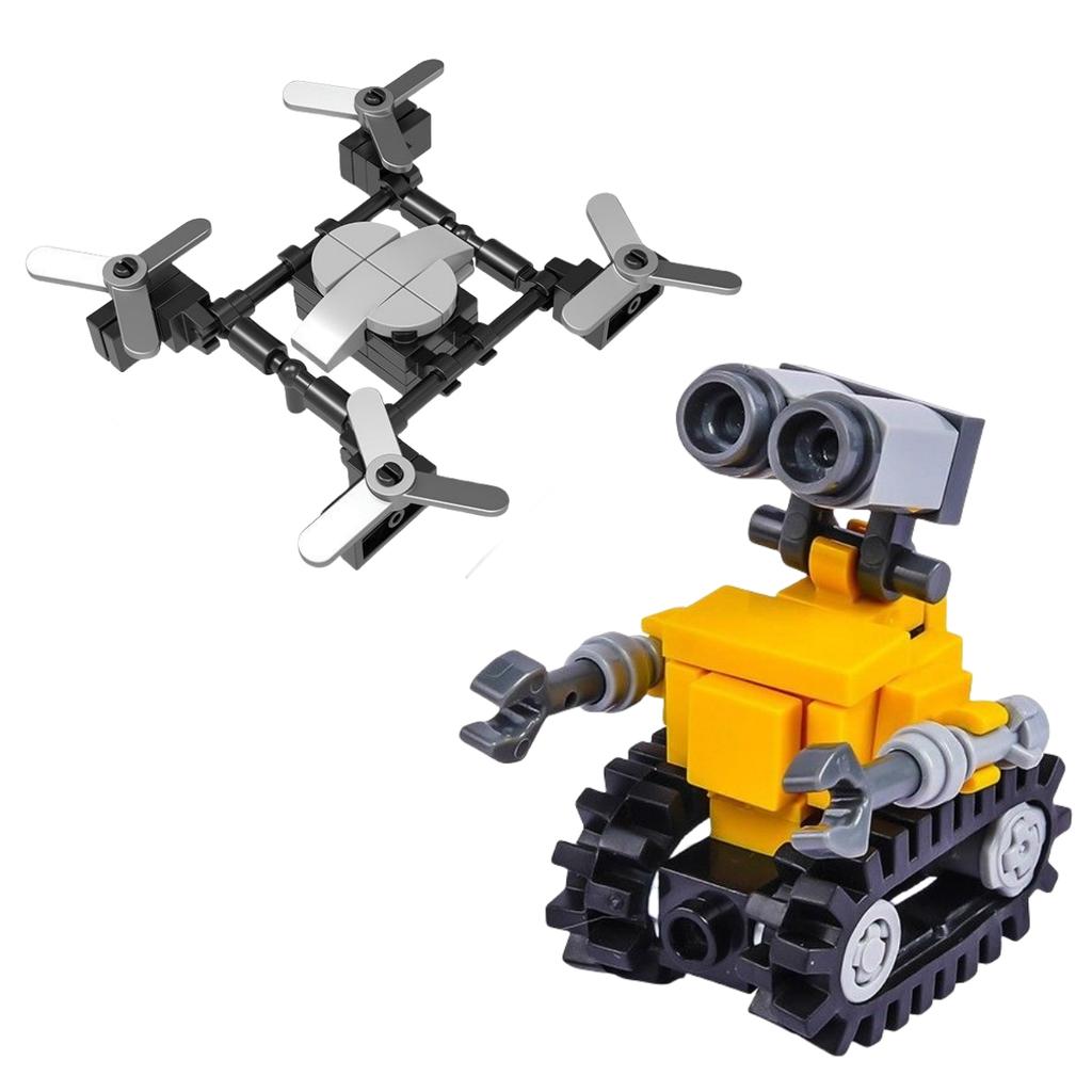 Spaceflight UAE MOC Bricks Mini Walle Movie WAL L.E Eva Construction Robot Building Blocks Doll Sets Toys for Children Gift