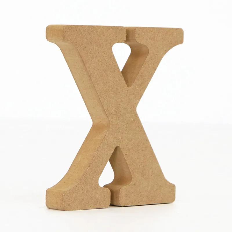 26-Letter Wooden Alphabet DIY 10cm Handicrafts Three-Dimensional Decorative Letters Sign Decorations Craft Supplies