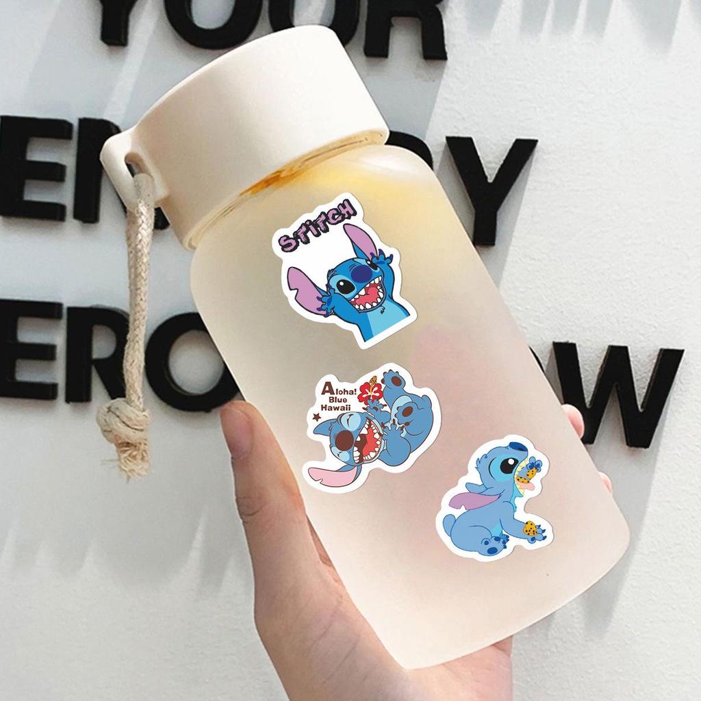 35 Cartoon Stitch Creative Waterproof Stickers for Children's Journals and Stationery Decoration