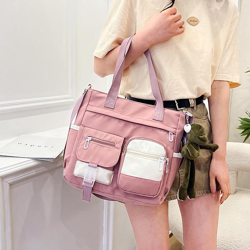 Torebka studencka o dużej pojemności, wszechstronna, na Instagram, modna, do klasy