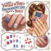 24-delat Retro och Vackert Självständighetsdag Nagelsæt
