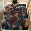 1PC Daemon Targaryen Print Flannel Blanket, High Quality Comfortable for All Seasons, Home Decor, Warmth and Comfort, Perfect for Christmas Gifts