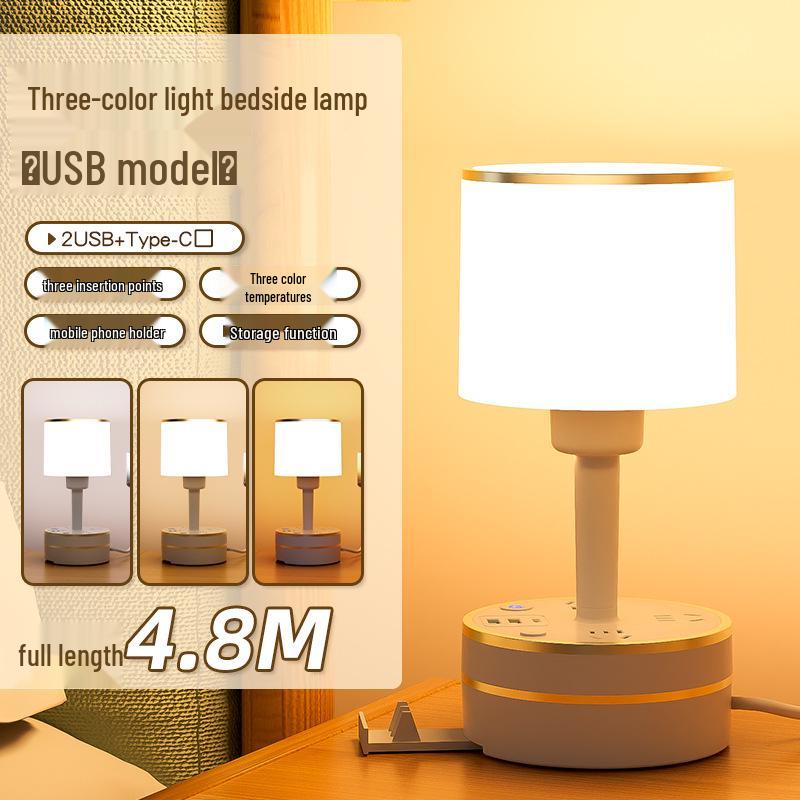 Elegante Nachttischlampe: Moderner Luxus und Komfort für Schlafzimmer oder Kinderzimmer 2024.