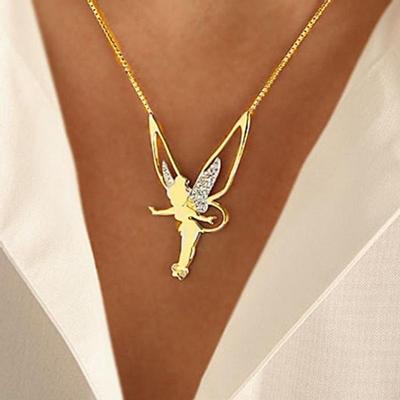 Yunjin, Engels-Halskette Wunsch heißer Verkauf, mit Diamanten besetzte Engelsflügel-Halskette, Charm Modeschmuck