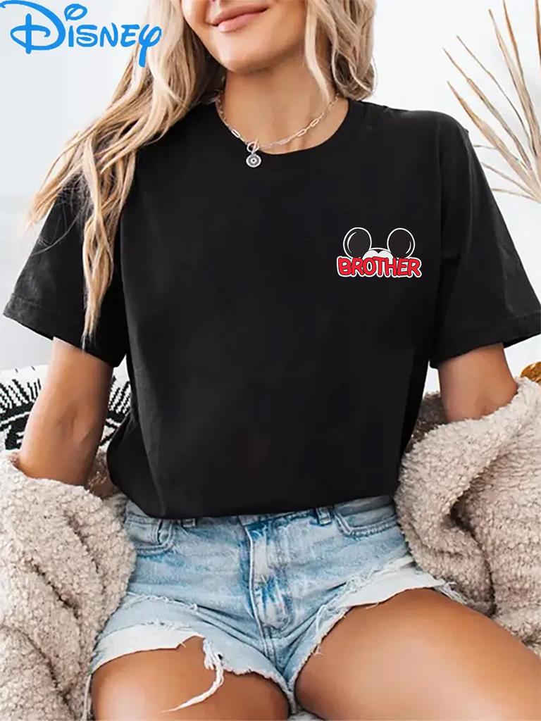 Character Print Womens Tshirt European and American Summer New Unisex and Women Couples Casual Street Wear
