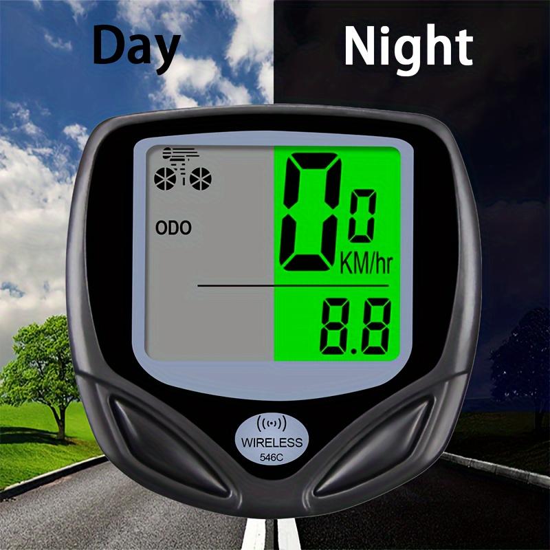 Bicycle Speedometer Odometer Wireless Cycle Bike Computer Bicycle Handlebar Stopwatch with LCD Display Multi-Functions for Most Bikes