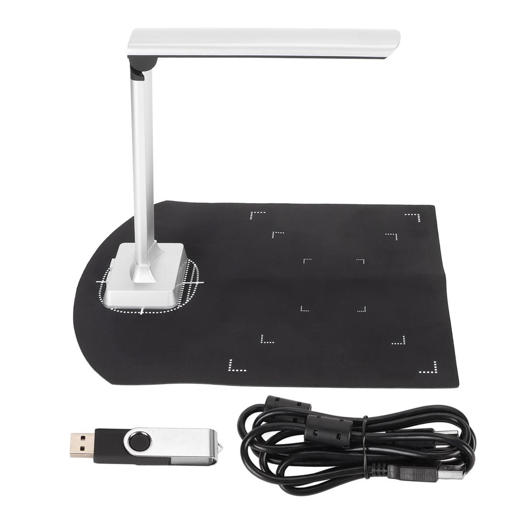 Document Scanner 12MP 3840 X 2880 Resolution A4 Catch Size Liftable Portable USB Book Doc Scanner