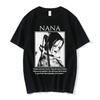 Anime Nana Osaki Printed Cartoon Anime Cotton T-Shirt Men's Short Sleeve Cotton Large Harajuku Streetwear Fashion Men's T-Shirt