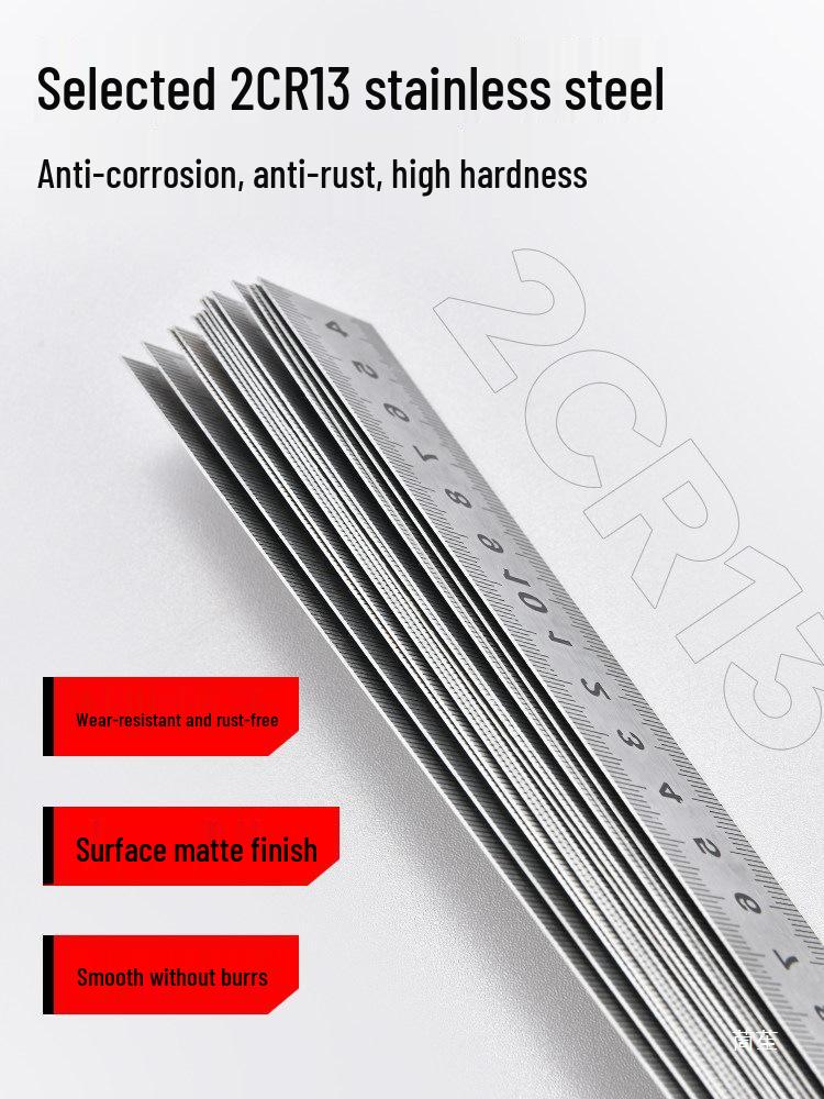 Manual Tile Cutter Accessories: Stainless Steel Positioning Ruler & Measuring Stickers