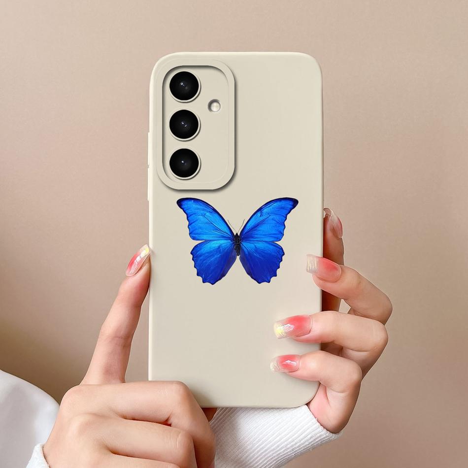 For Samsung S25 Ultra Phone Case For Samsung S25 Plus Funda For Galaxy S25 5G Soft Liquid Silicone Back Covers For Samsung S 25