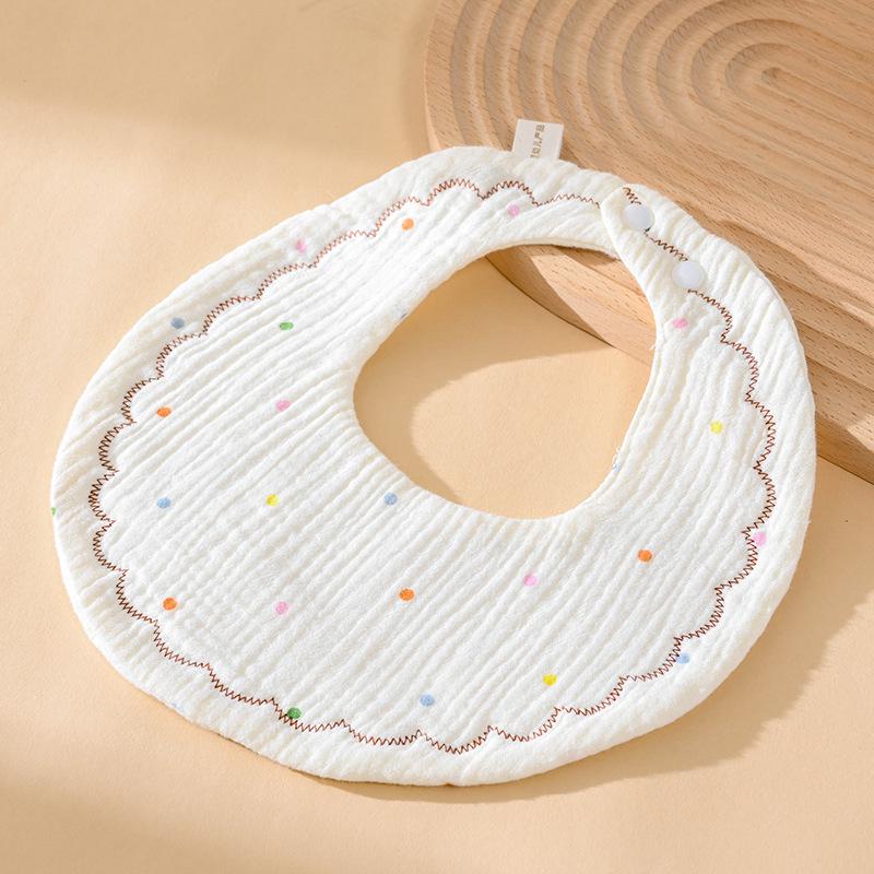 Soft Six-Layer Pure Cotton Baby Bib - Gauze Newborn Saliva Towel