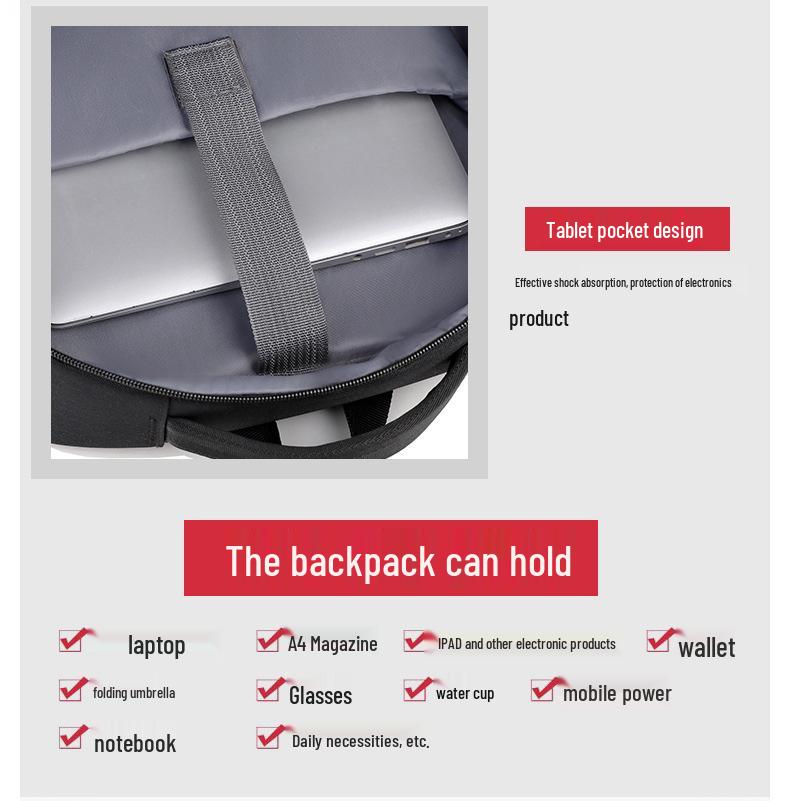 Unisex High-End Mode Wasserdichter Oxford Rucksack - Großes Fassungsvermögen für Laptop & Pendeln