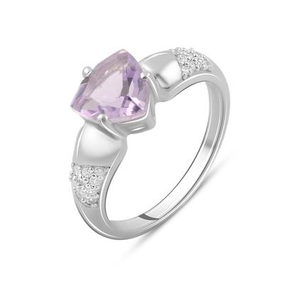 Silver Ring with Natural Amethyst 1.458ct (2098614)