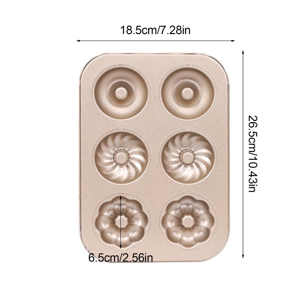 6/9/12 Hole Reusable Baking Tray Baking Pan Carbon Steel Cake Baking Mold Non-Stick Muffin DIY Cake Pan Moulds Donut Baking