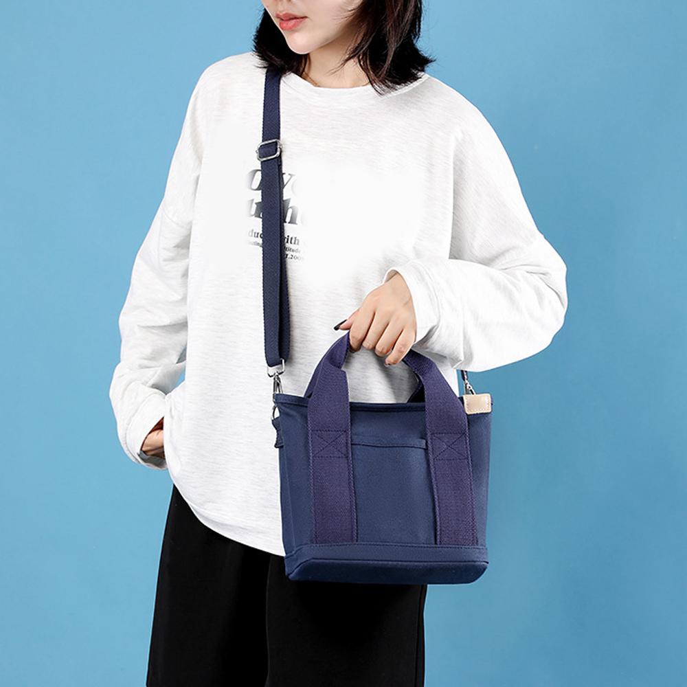 Crossbody Tote Bag for kvinner Trendy lerret skulderhåndvesker Stor kapasitet reisehåndvesker