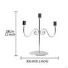 Candle Holder for Taper Candles, 3 Arms Candelabra Candlesticks Anniversary Living Room