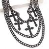 Pants Chain with Hollowed  Cross Wallet Chain Adult Jeans Pocket Chain Hiphop Rock Style Chain for Fashion Enthusiasts
