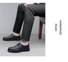 Herren Schnür-Loafer aus echtem Leder - Bequeme Rindsleder Business-Schuhe
