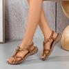 Women'S Pearl Flower Decorated Flat Sandals Comfortable Slip Soft Sole T Big Toe Sandals For Women Short Heel Sandals For Women