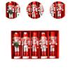 5x Wooden Nutcracker Figures Crafts Tabletop Christmas Hanging Decorations