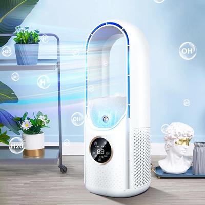 Portable Mini Air Conditioner USB Air Cooler Bladeless Electric Fan 6-speed Silent Timed Air Conditioner Cooling Fan Humidifier