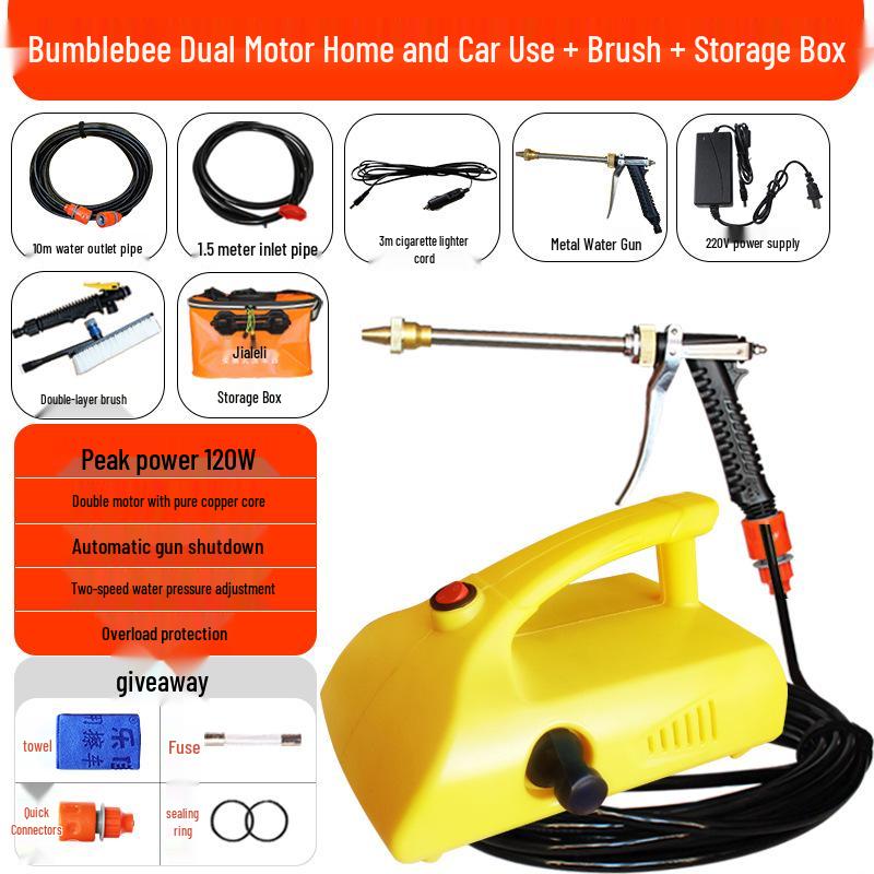 High-Pressure Portable Car Washer Pump and Water Gun