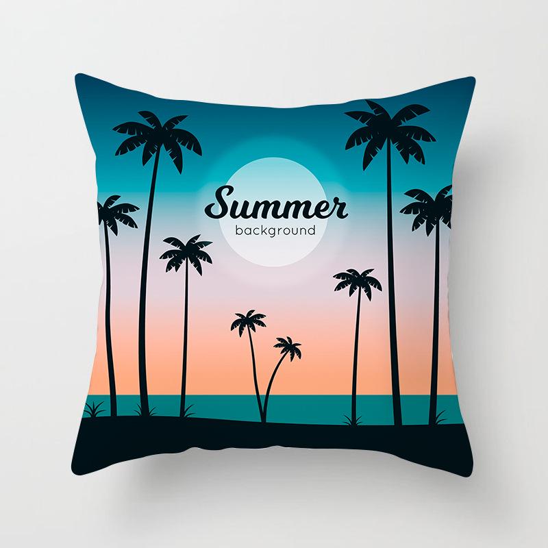 Ins Homewares Dusk Trees Sofa Car Pillow Cover Office Cushion Cover