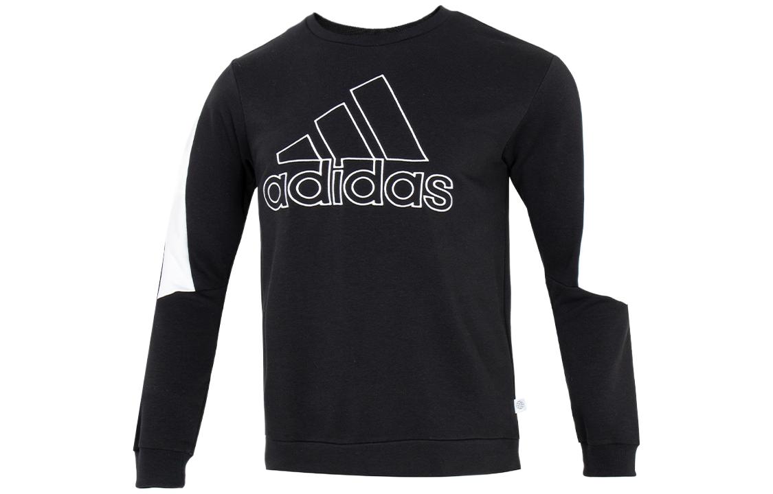Adidas Sweatshirts Men s Black Crew Neck Moderate Other HK4539 L
