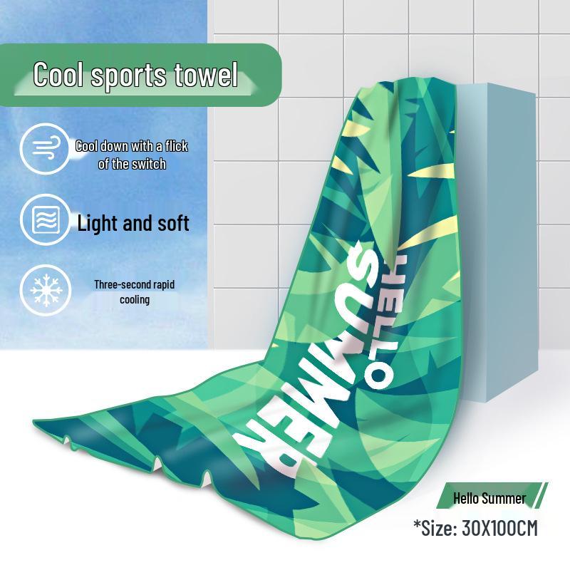 

Quick-Dry Cooling Sports Towel for Sweat Absorption - Ideal for Gym, Basketball, Running, Tennis, and Training 30x100CM