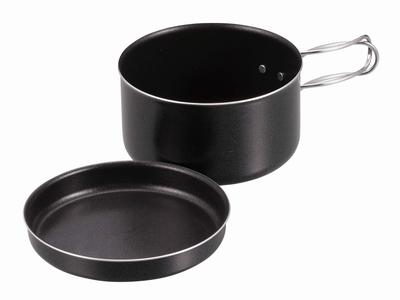 CAPTAIN STAG Aluminum Mount Cooker 12cm Black Full Capacity 760ml UH-4108
