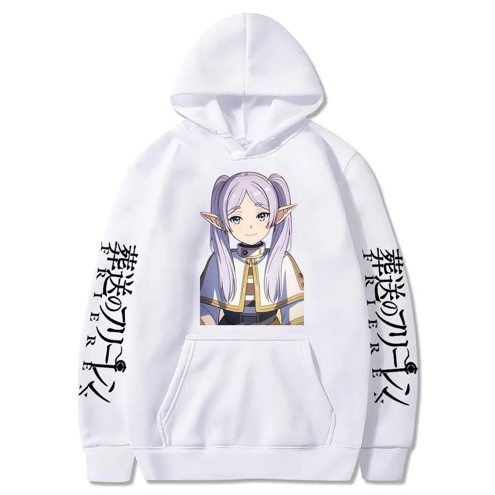 Japan Anime Frieren Beyond Journey's End Hoodies  Design Men Women Sweatshirt Fleece Oversized Couples Casual Hoodies