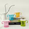 Agafra Straw Cup 180ml, Pink, Orange, Blue, Green, 4 Pcs.