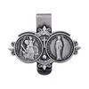 Catholic Enamel Pin Button Badge Christian Saint Car Visor Clip Medals Pin for Safe Journey Travel Blessing