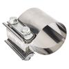 2.75 Inch Exhaust Clamp Stable Fixing Stainless Steel Sturdy Durable Exhaust Pipe Clamp Universal