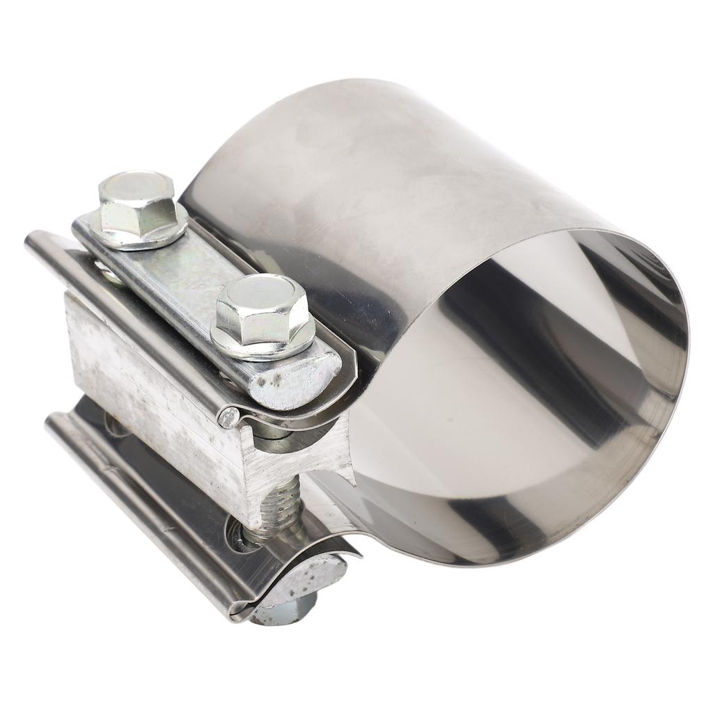 2.75 Inch Exhaust Clamp Stable Fixing Stainless Steel Sturdy Durable Exhaust Pipe Clamp Universal