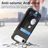 For iPhone Air Case RFID Blocking Carbon Fiber Leather Phone Back Cover with Card Holder