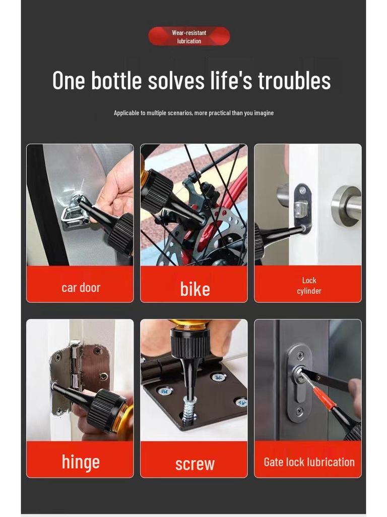 Multi-Purpose Lubricating Oil for Door Hinges, Machine Parts, and Rust Prevention