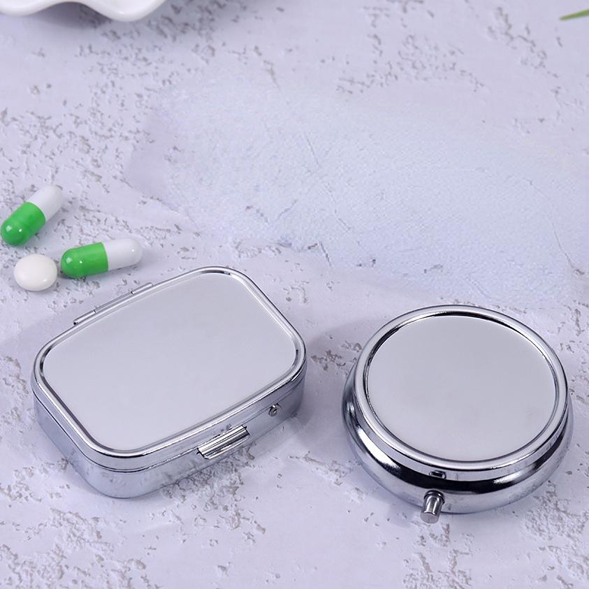 Pilulier de voyage Portable, 1 pièce, séparateur de pilules essentielles, conteneur pour médicaments, organisateur, boîte à pilules en métal