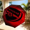 Arsenal F.C Print Automatic Open Close Umbrella, Portable Foldable Umbrella, for Outdoor Commute Camping Trip, Ideal Birthday Gift