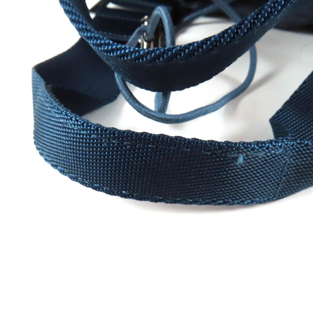 Excellent PLEATS PLEASE Handbag Pleated Navy polyester Women PP54-AG471 Used