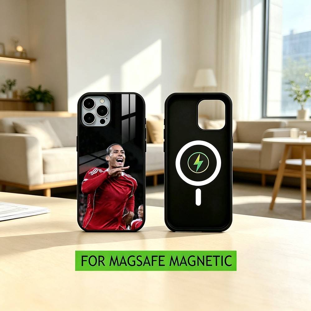 V-Virgil van D-Dijk FOOTBALL 4 Phone Case For iPhone17,16,15,14,13,12,11 Plus,Pro Magnetic with Magsafe Wireless Charging