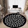 1pc Starry Sky Carpet, Round Non Slip Durable Large Size Office Carpet, Suitable for Office