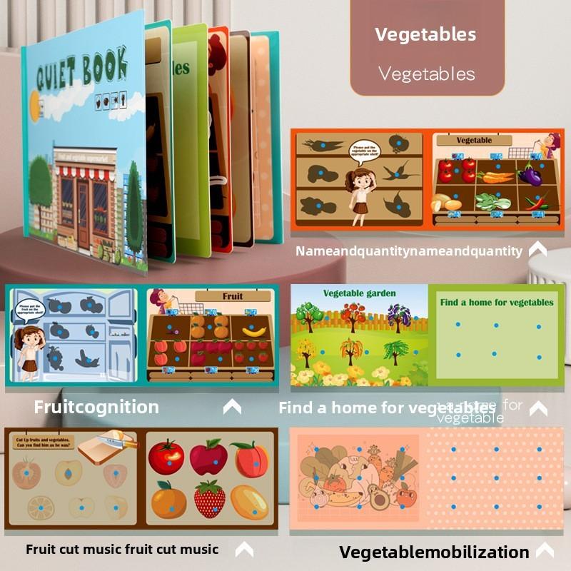 Educational Sticker Book For Kids With Reusable Puzzles Animals Fruits Dinosaur For Ages 3-6