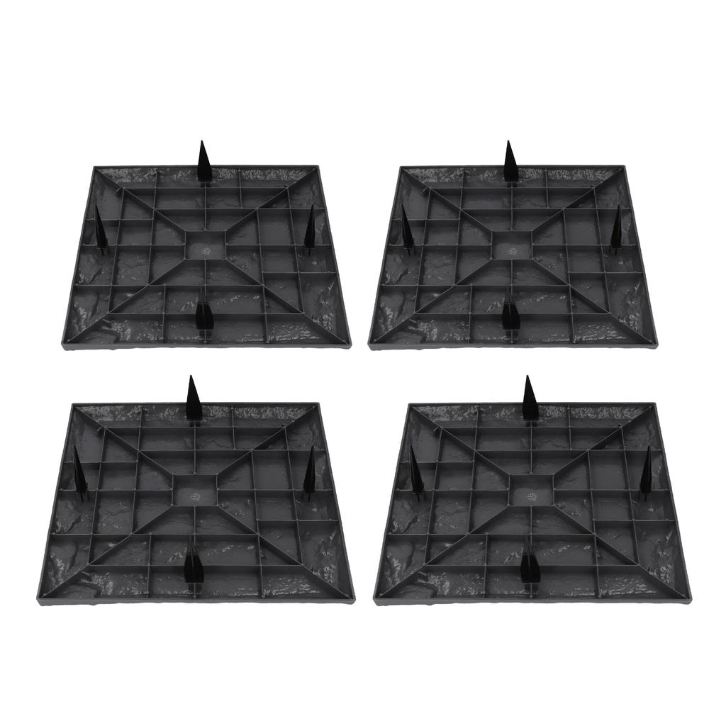 Stepping Stone with Ground Stakes Polypropylene Resin Weatherproof Garden Decor Stepping Stone for Lawn Outdoor