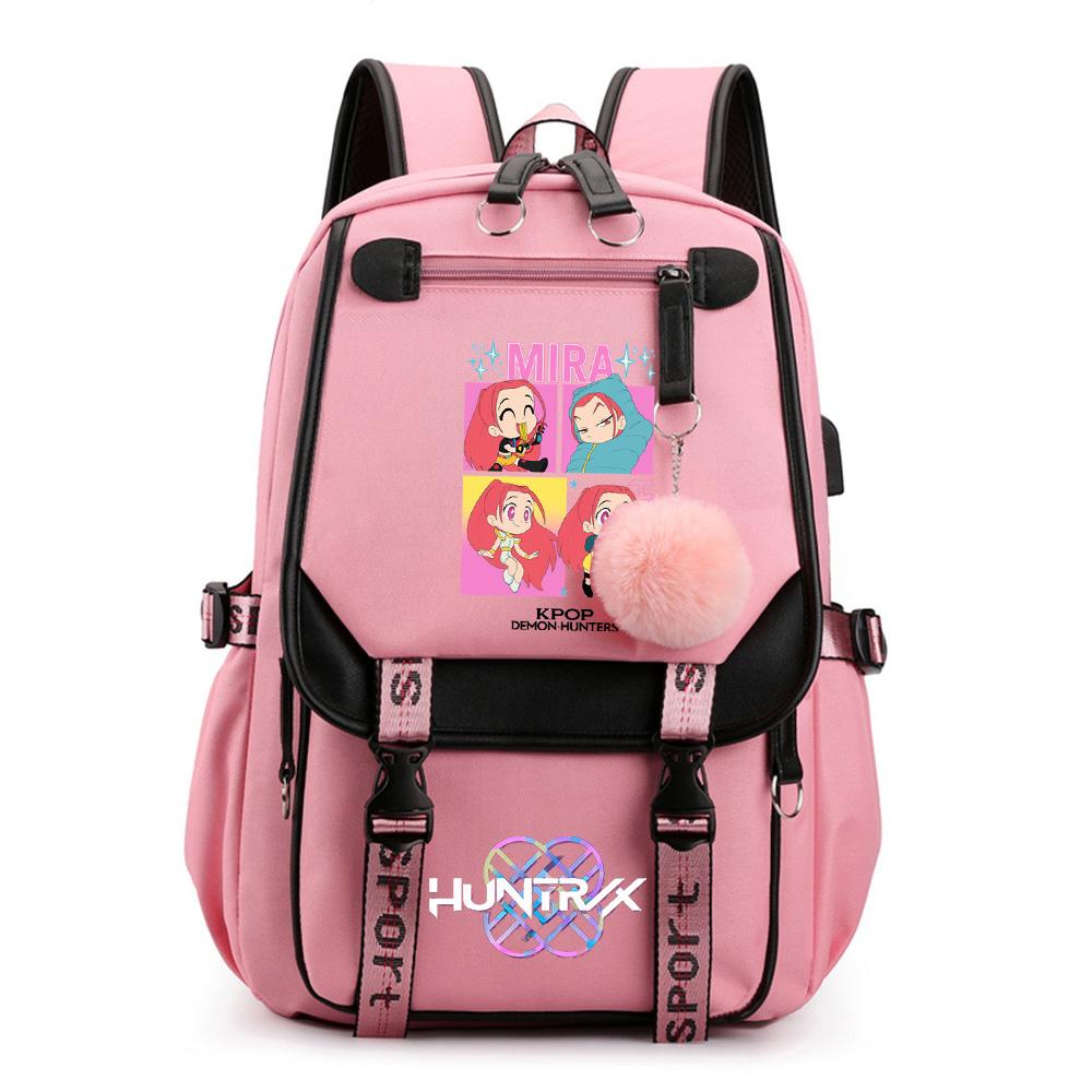 Anime Cartoon K-Pop Printed Backpack Schoolbag for Teenager Student Girl Boy Bookbag Large Capacity Waterproof Travel Bag Kid Gift Rucksak