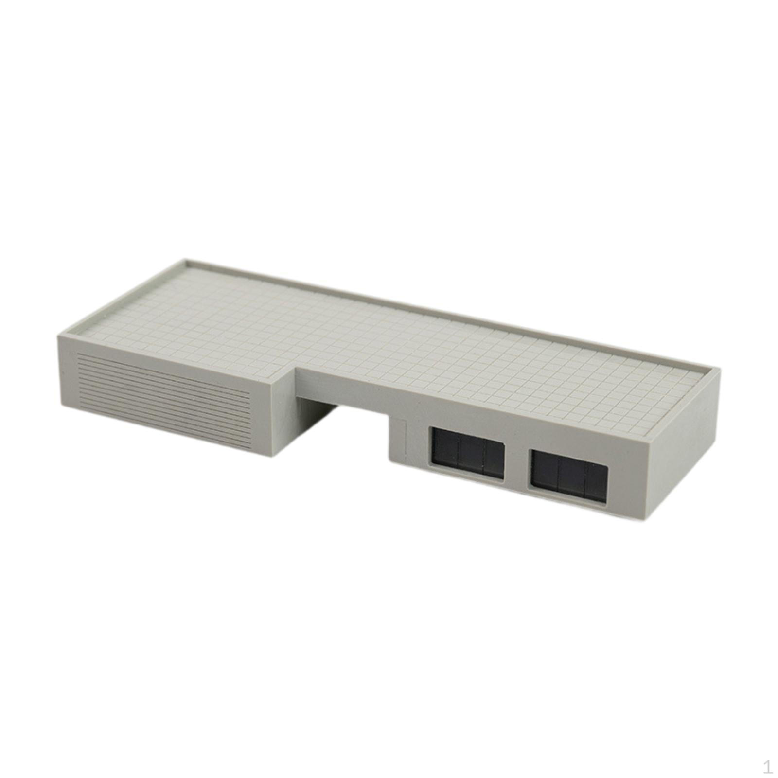 

Model of Railway Buildings, Stage Layout, Realistic DIY, 1/150 Gauge for Diorama Landscape, Garden 11.5x4.5x1.5cm