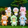 Vinyl Cat Penguin Shark Bear Plush Toy Cartoon Vinyl Animals Stuffed Doll Bag Pendant Car Hanging Keychain
